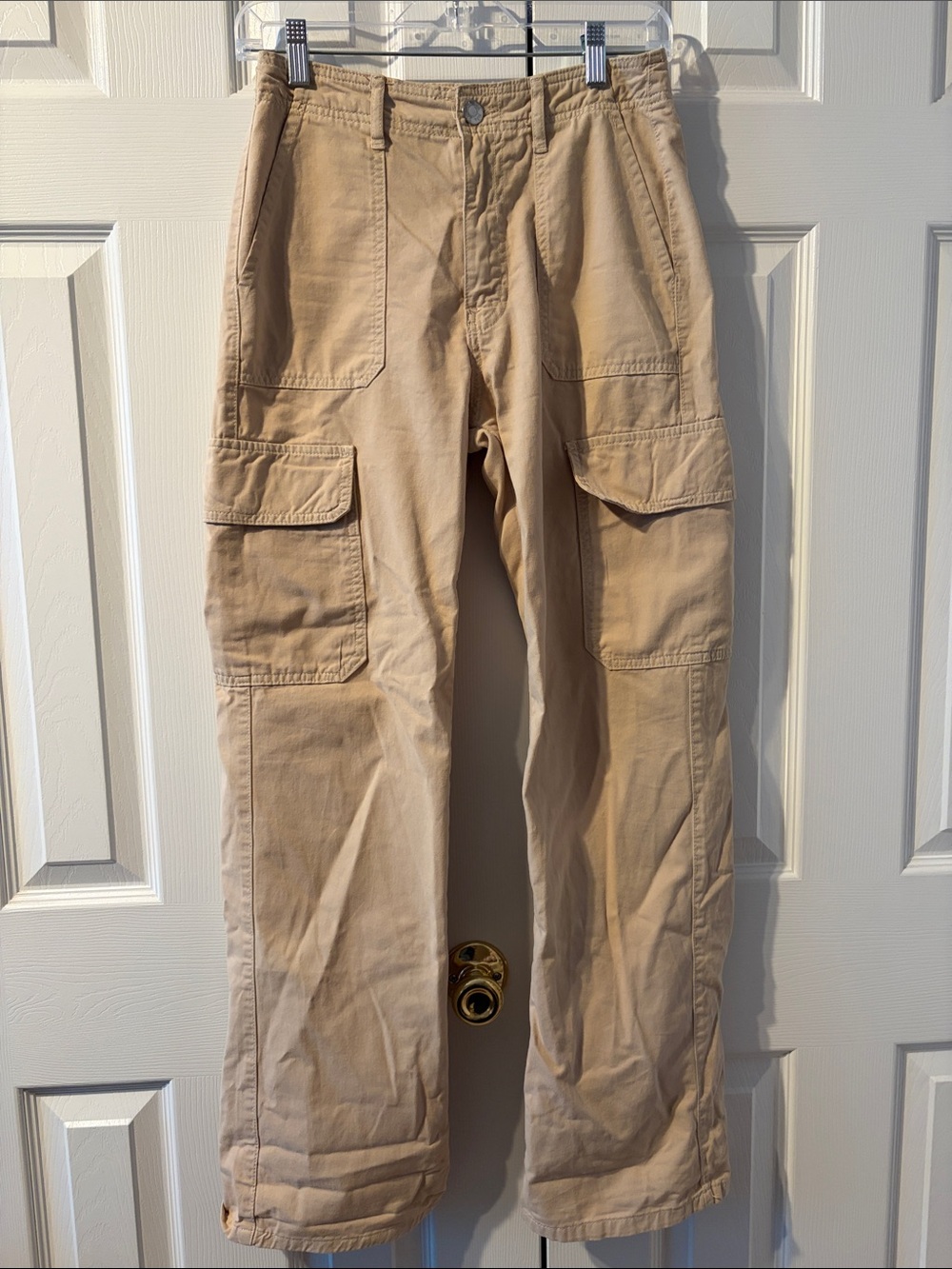 Zara Women's Tan Cargo Trousers